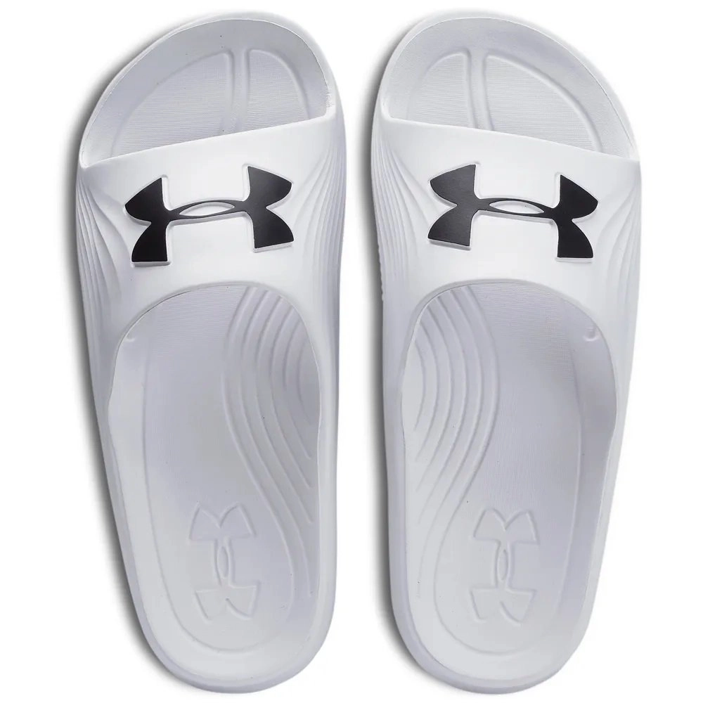 Chinelo Under Armour Core 2 - unissex - branco e preto