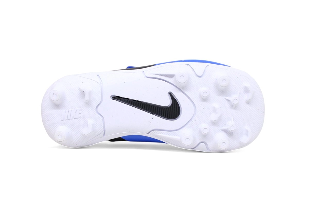 Chuteira campo Nike infantil Legend 10 Club Ps - unissex - azul e branco