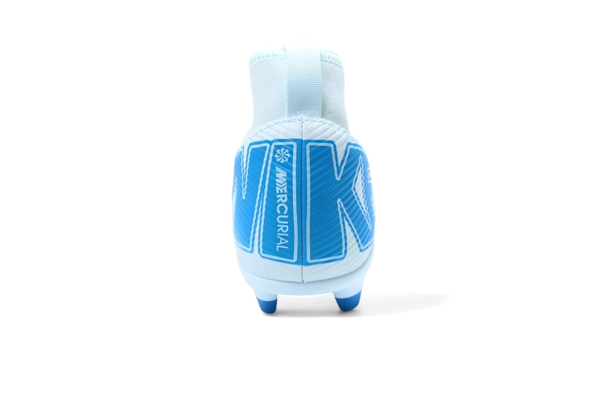 Chuteira campo Nike Jr Superfly 10 Club - unissex - azul claro