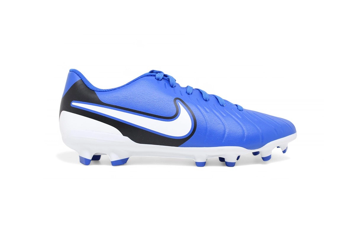 Chuteira campo Nike Legend 10 Club - unissex - azul e branco
