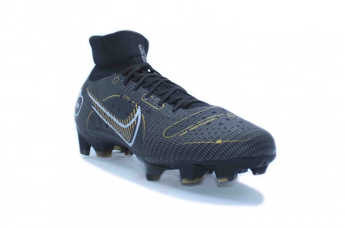 Chuteira campo Nike Mercurial Superfly 8 Pro - unissex - preto e dourado