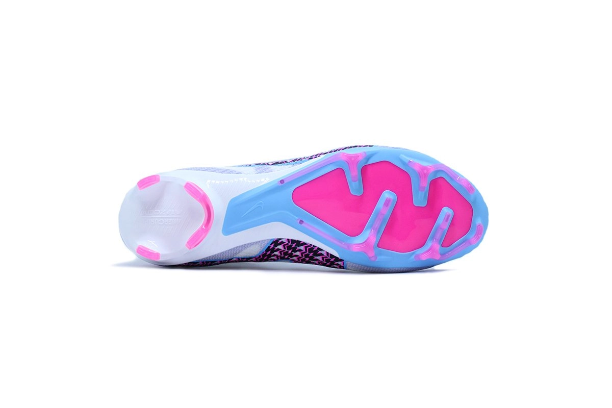 Chuteira campo Nike Superfly 9 Pro - unissex - branco e azul