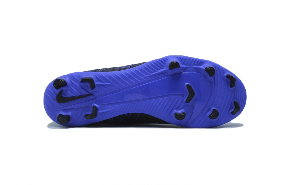 Chuteira campo Nike Vapor 15 Club - unissex - preto e azul marinho