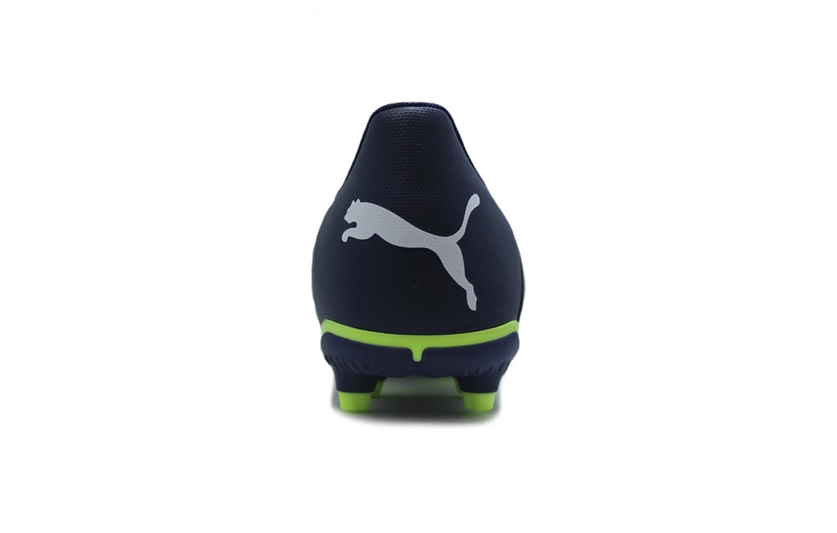Chuteira campo Puma Future Play - unissex - azul marinho e verde