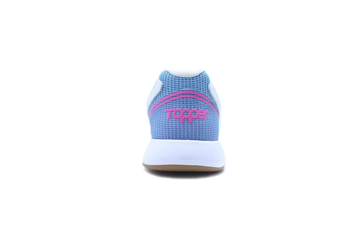 Chuteira futsal/indoor Topper Dominator Pro Iv - unissex - branco e azul