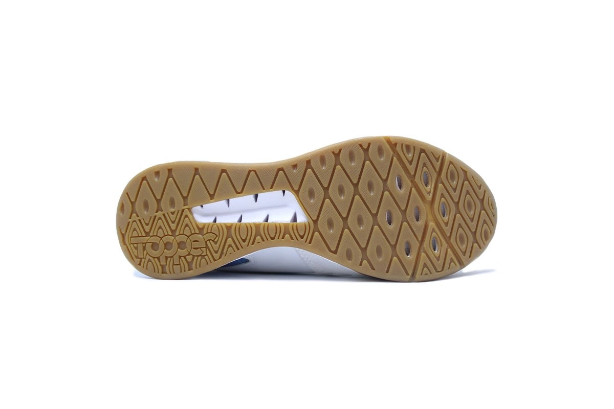 Chuteira futsal/indoor Topper Dominator Pro Iv - unissex - branco e azul
