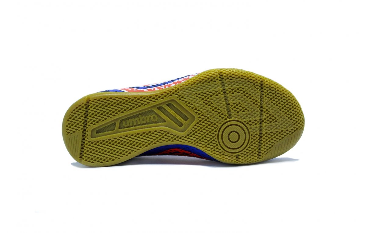 Chuteira futsal indoor Umbro Mutant Jr infantil - unissex - azul marinho