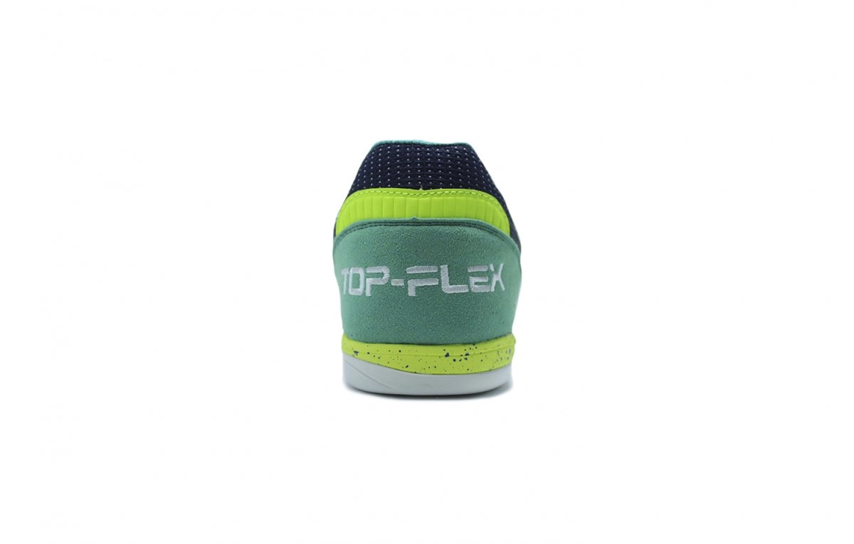 Chuteira futsal Joma Top Flex - unissex - azul marinho e verde