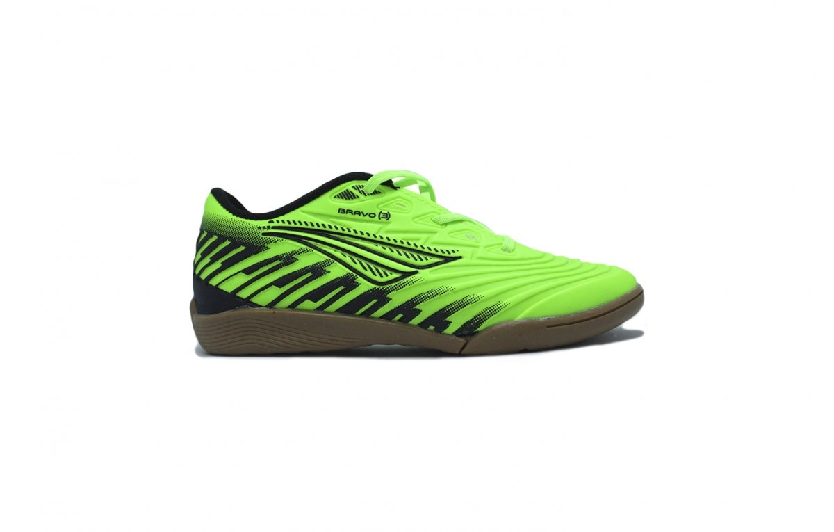 Chuteira futsal Penalty Bravo Y 3.0 infantil - unissex - verde e preto
