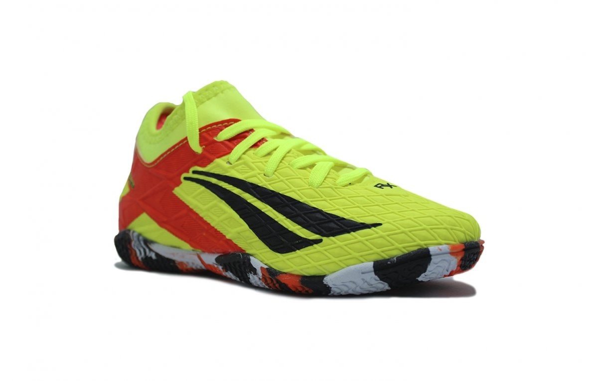 Chuteira futsal Penalty Rx Locker Kids infantil - unissex - amarelo e preto