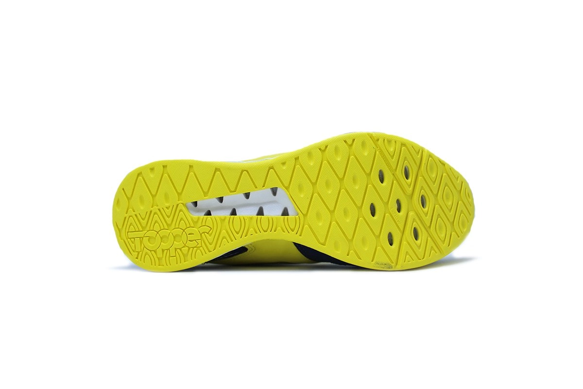 Chuteira futsal Topper Dominator Pro Iv - unissex - amarelo e azul marinho