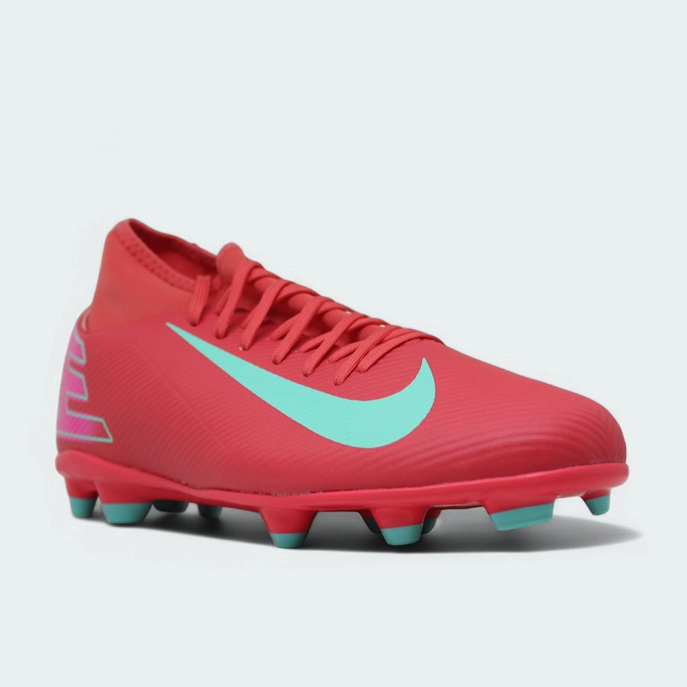Chuteira Nike campo Mercurial Superfly 10 Club Fg - unissex - laranja e verde
