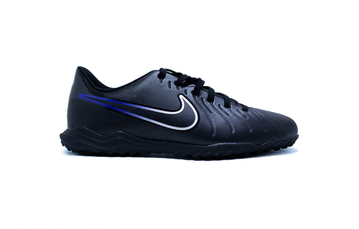 Chuteira society Nike Legend 10 Club - unissex - preto e azul