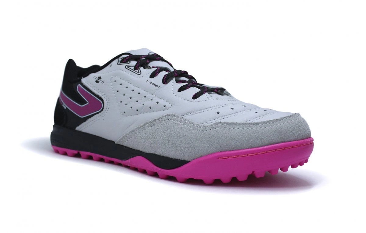 Chuteira society Topper Dominator Pro V - unissex - branco e preto