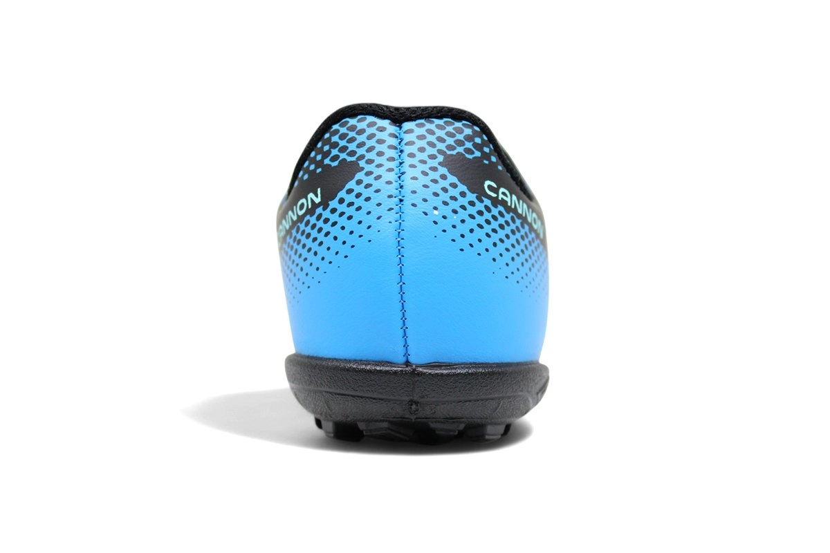 Chuteira Society Umbro Cannon Infantil - unissex - preto e azul