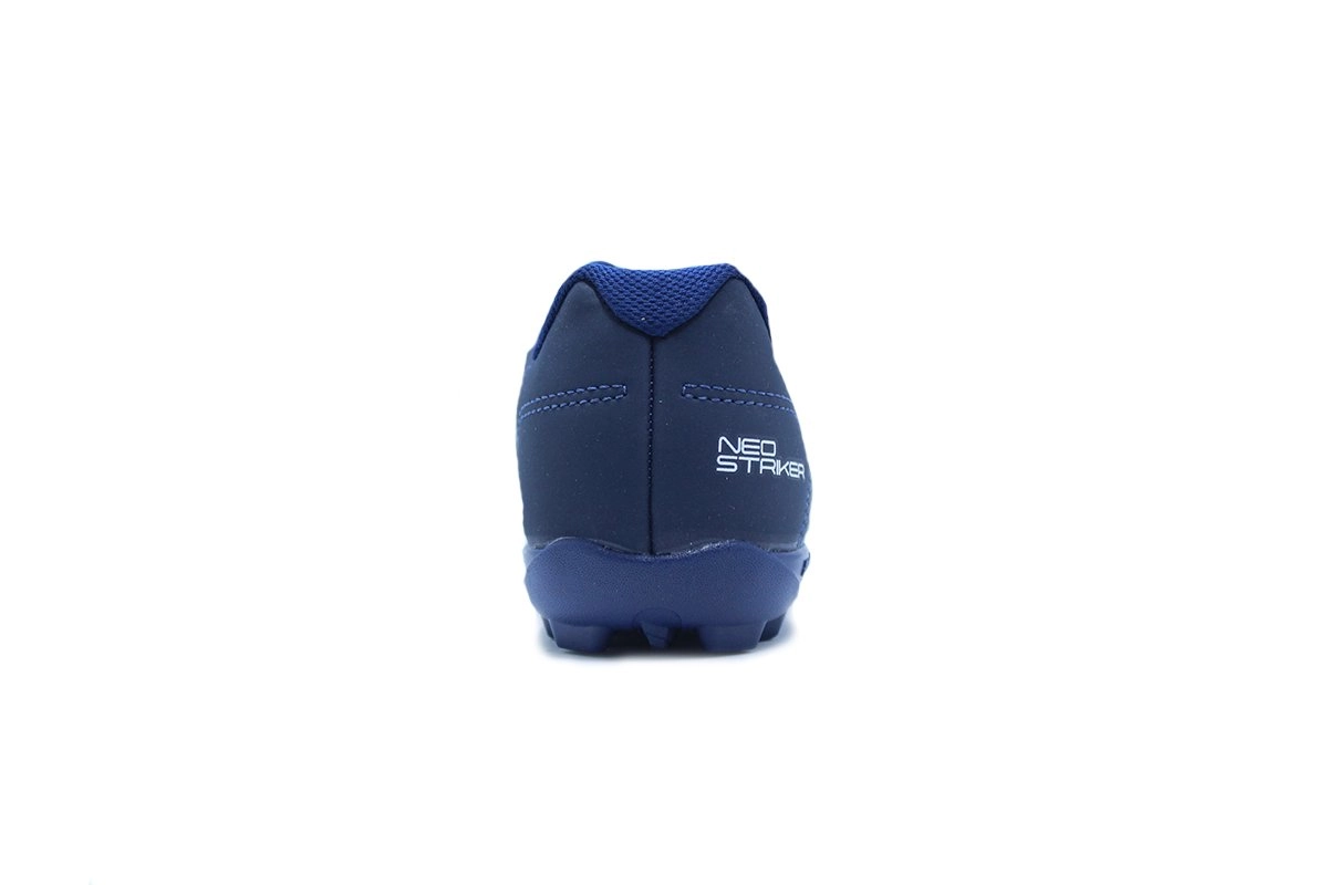 Chuteira society Umbro Neo Striker - unissex - azul e dourado