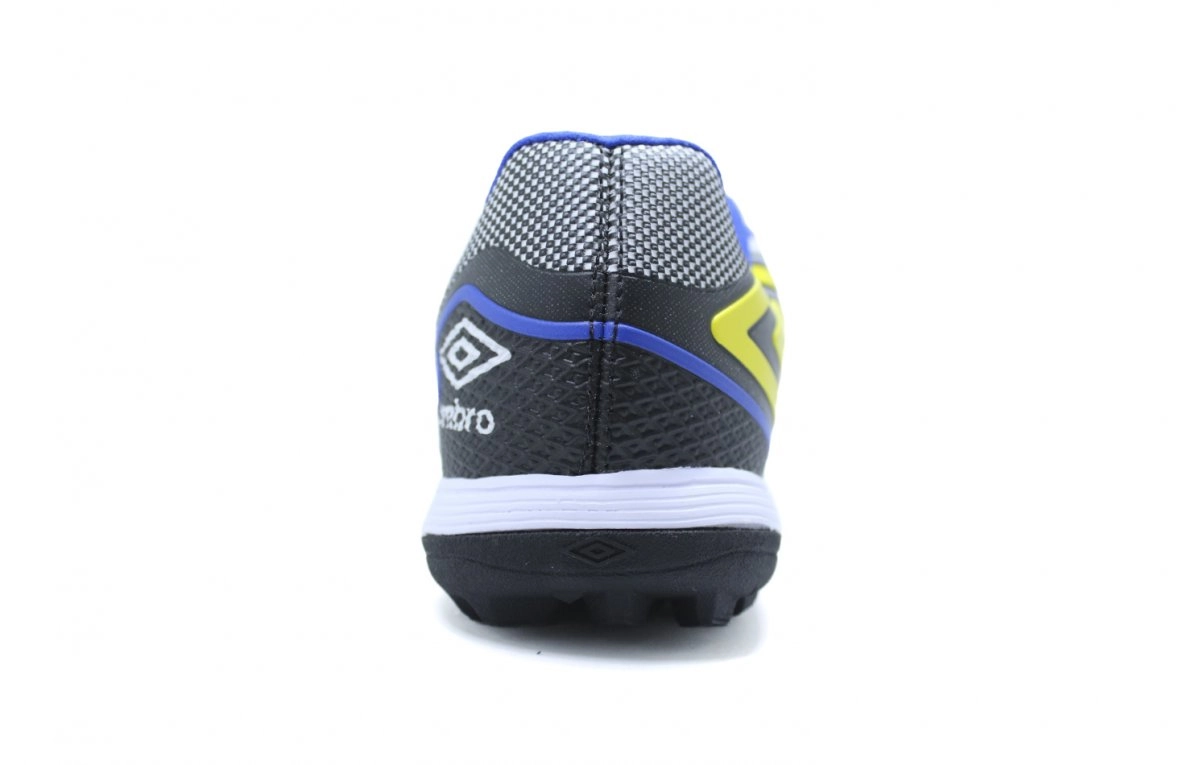 Chuteira Society Umbro Pro 5 Bump Club - unissex - branco e amarelo