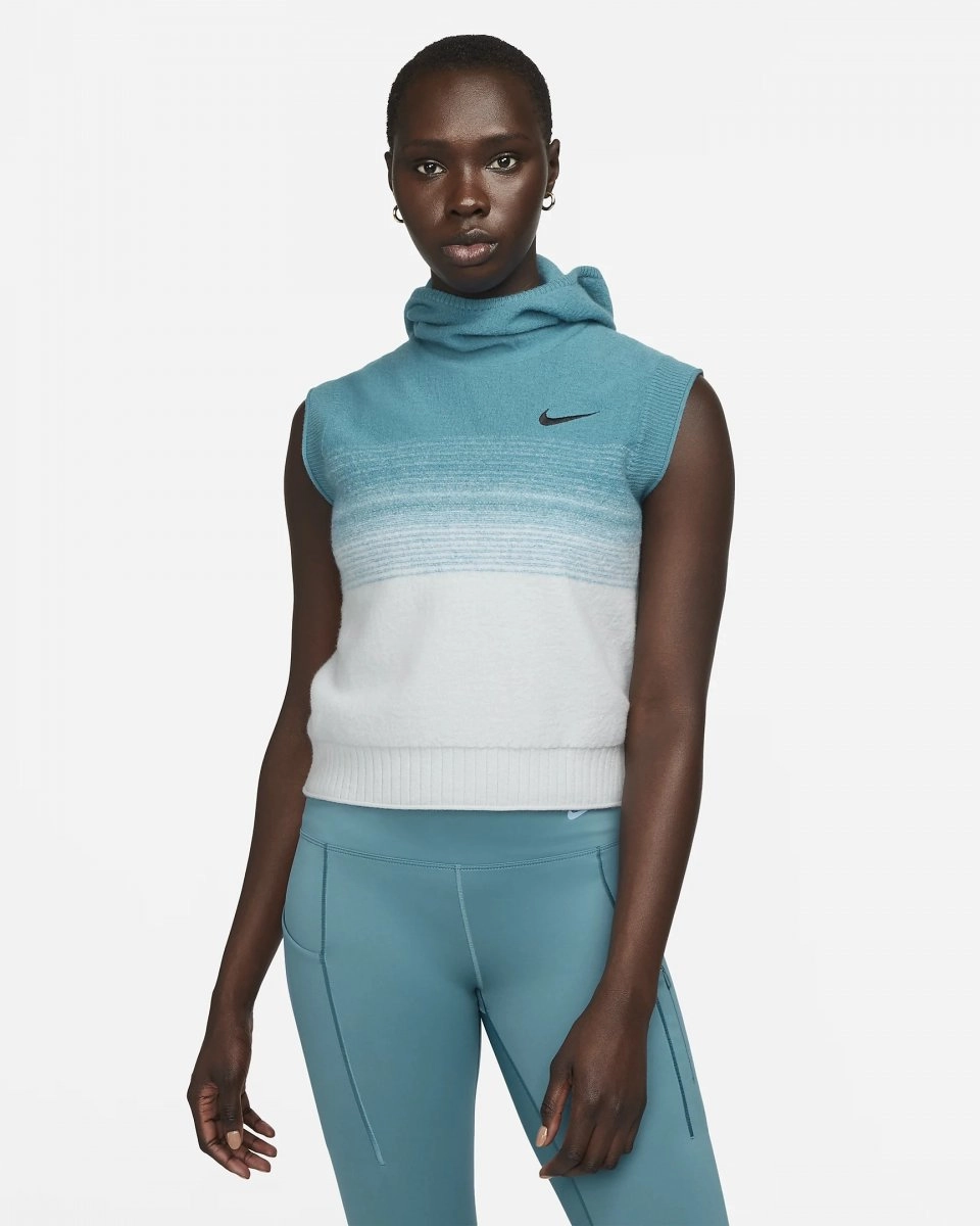 Colete Nike Dri-FIT Advance Run Division - feminino - azul e cinza