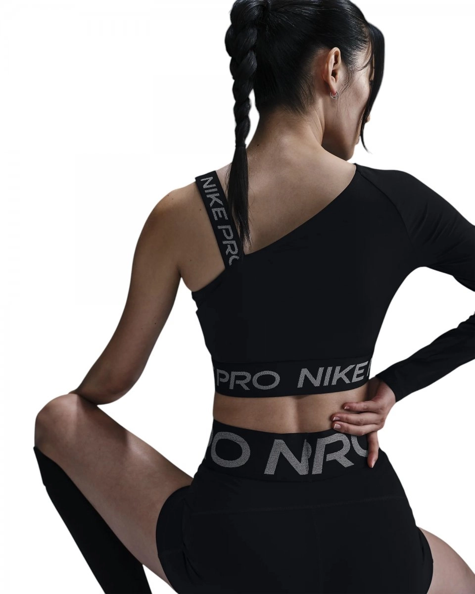 Cropped Nike Pro Shine - feminino - preto