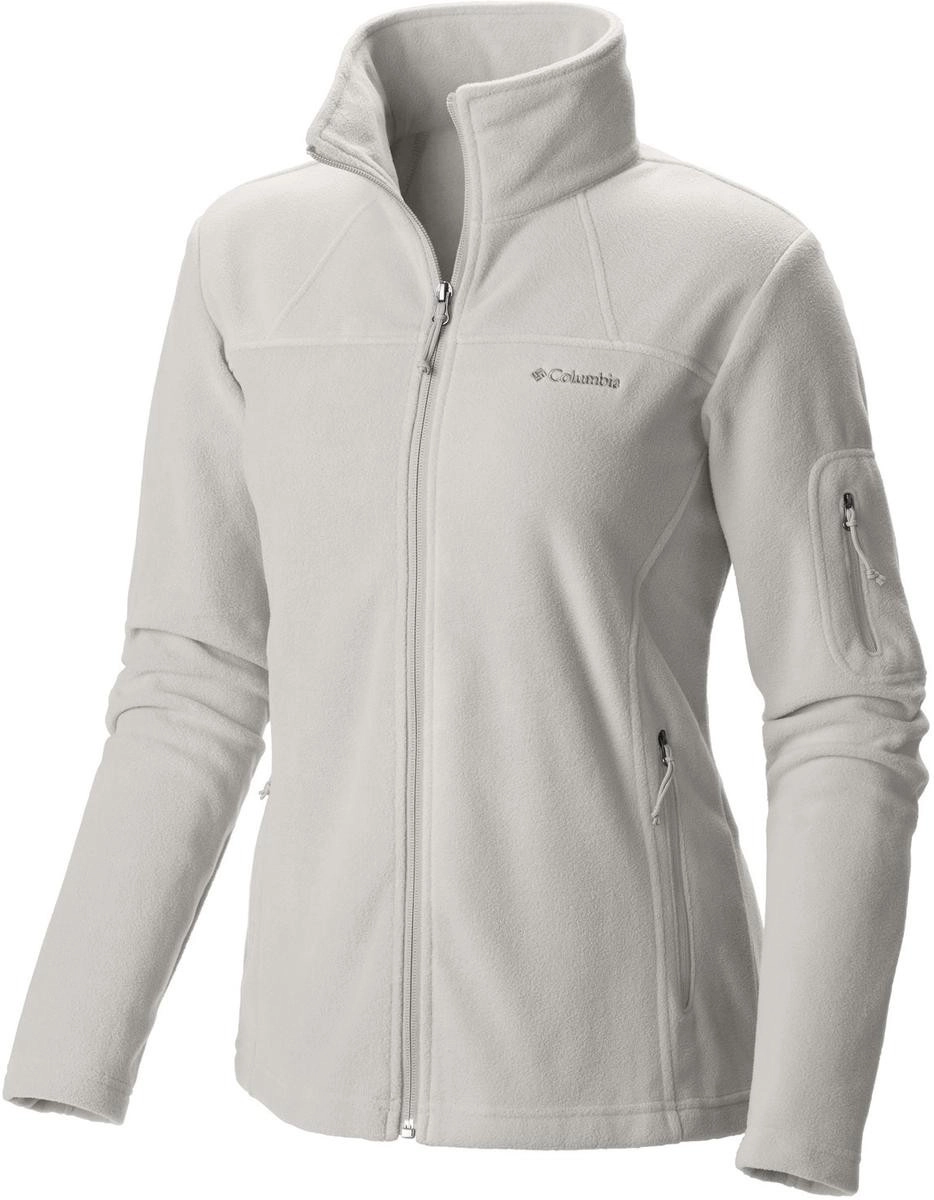 Fleece Columbia Fast Trek II Full Zip - feminino - branco e cinza 