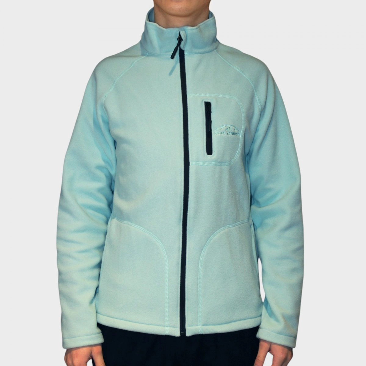 Jaqueta Bull Terrier Bolsos E Ziper Fleece - masculino - verde agua