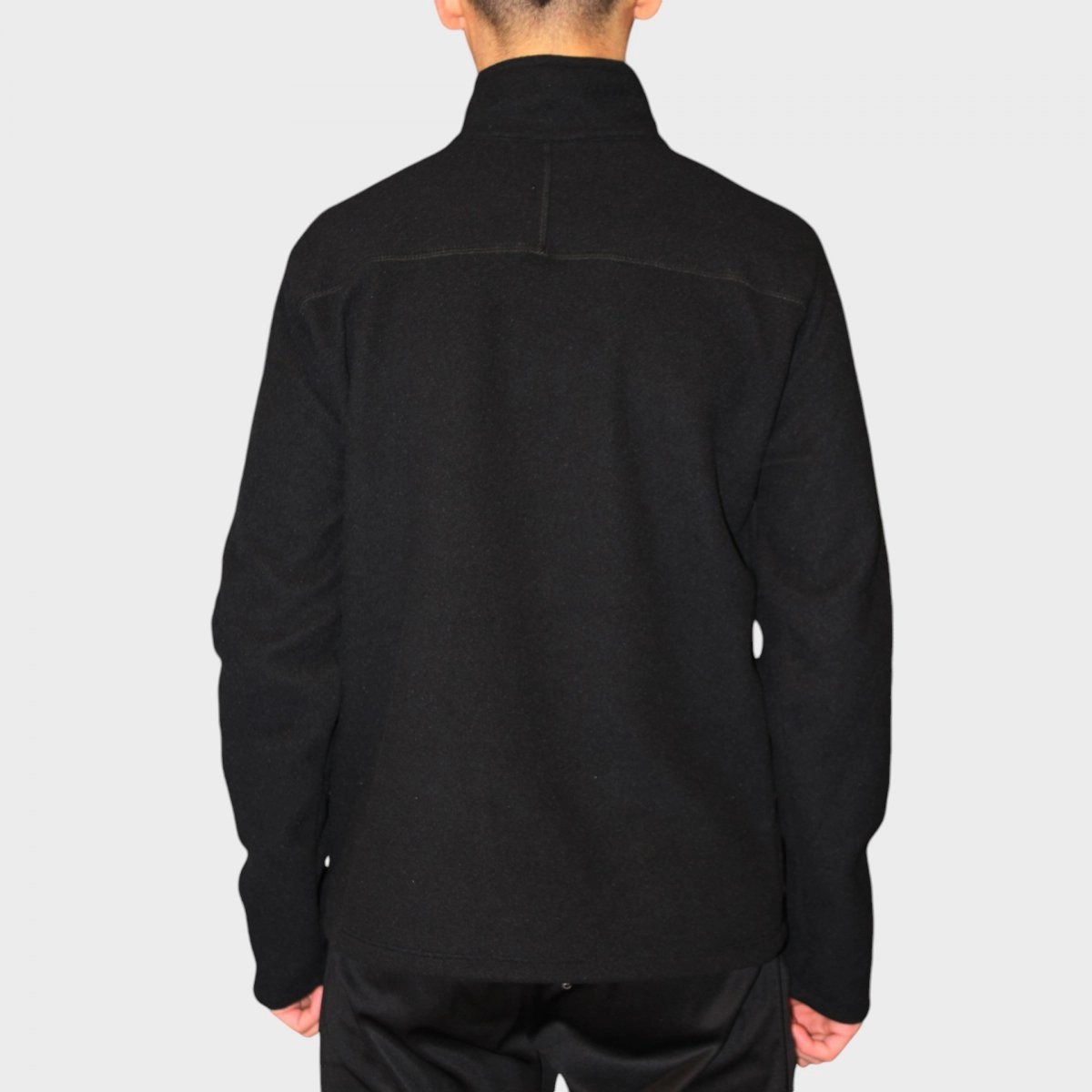 Jaqueta Bull Terrier Ziper Curto Fleece - masculino - preto
