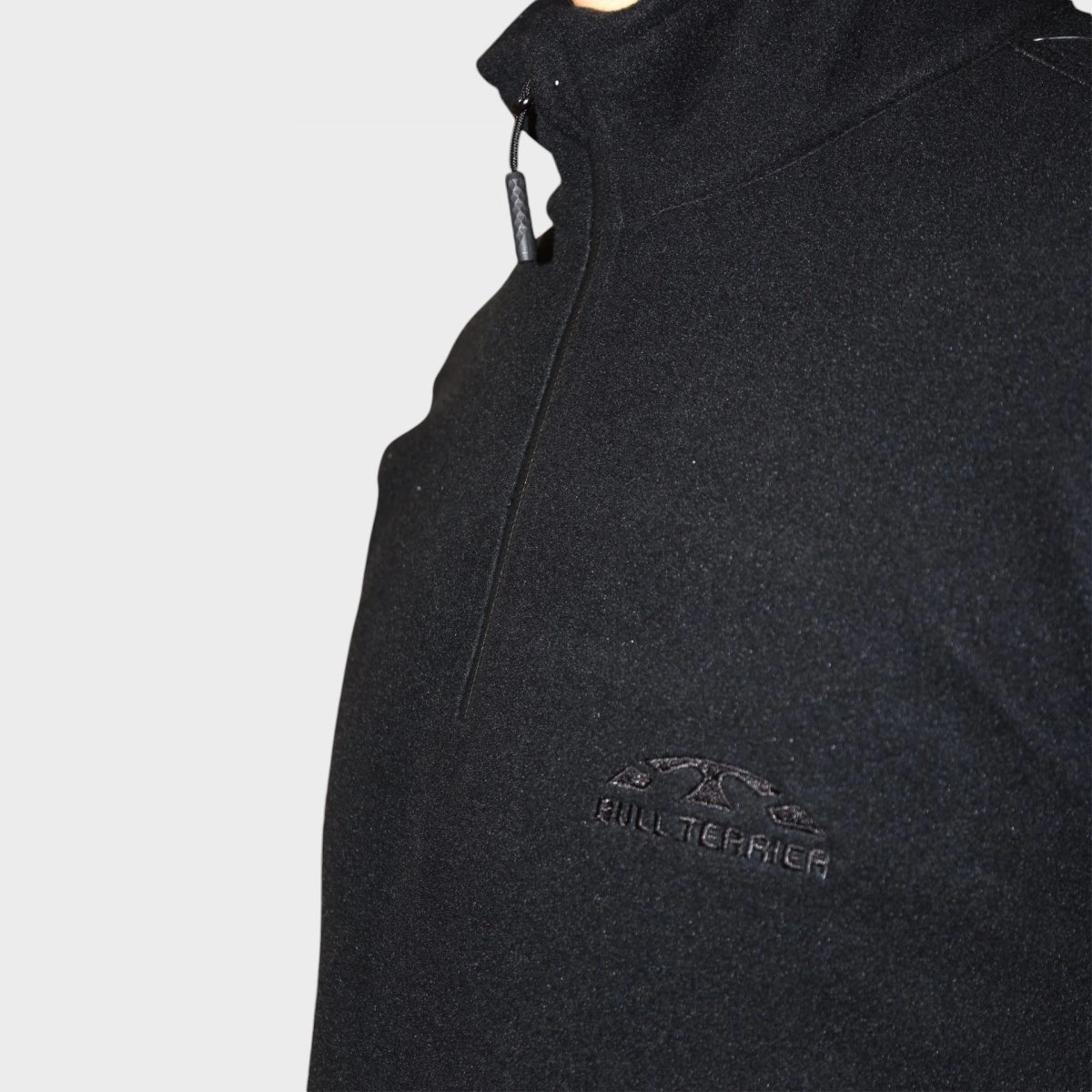 Jaqueta Bull Terrier Ziper Curto Fleece - masculino - preto