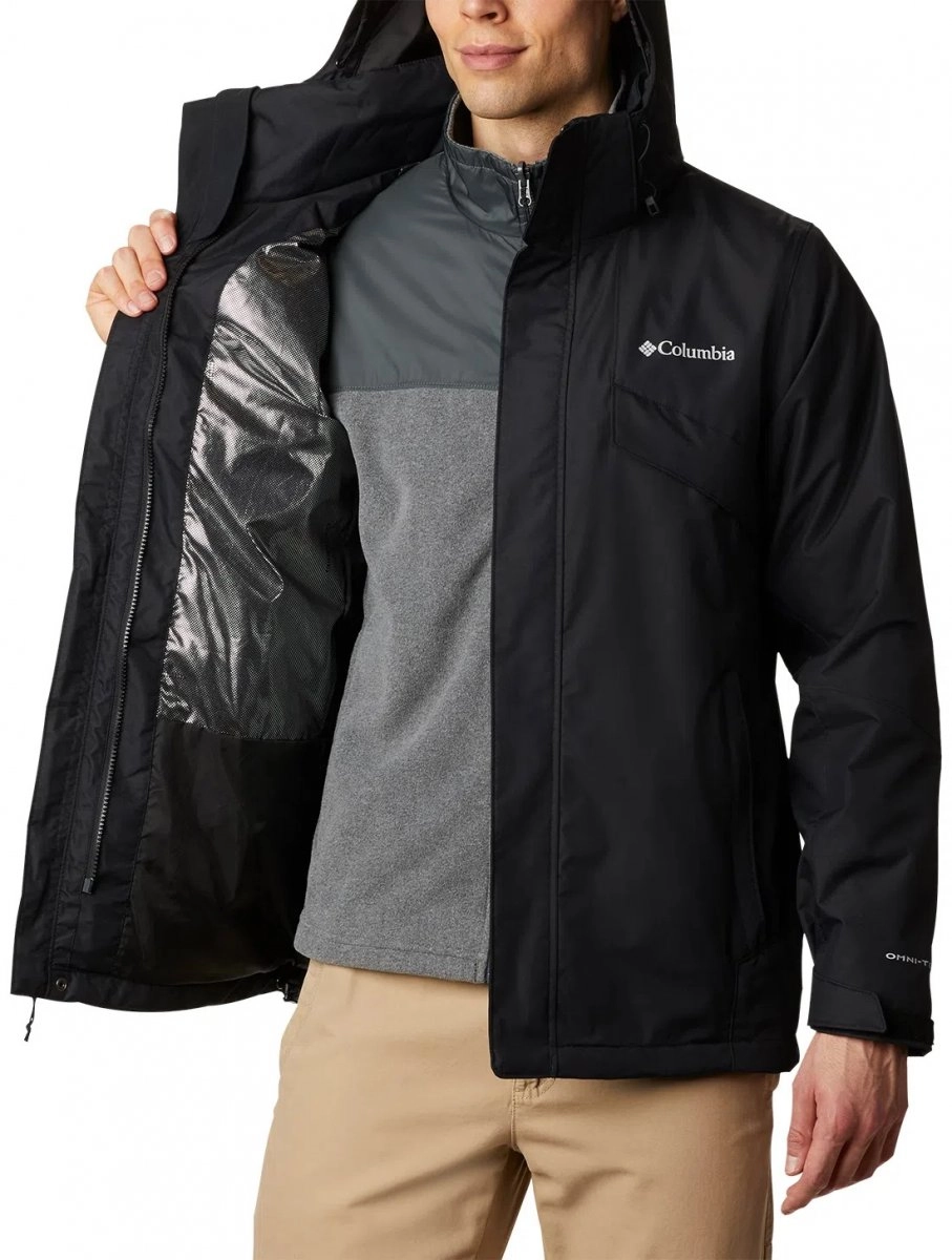 Jaqueta Columbia Bugaboo II Fleece Interchange - masculino - preto e cinza