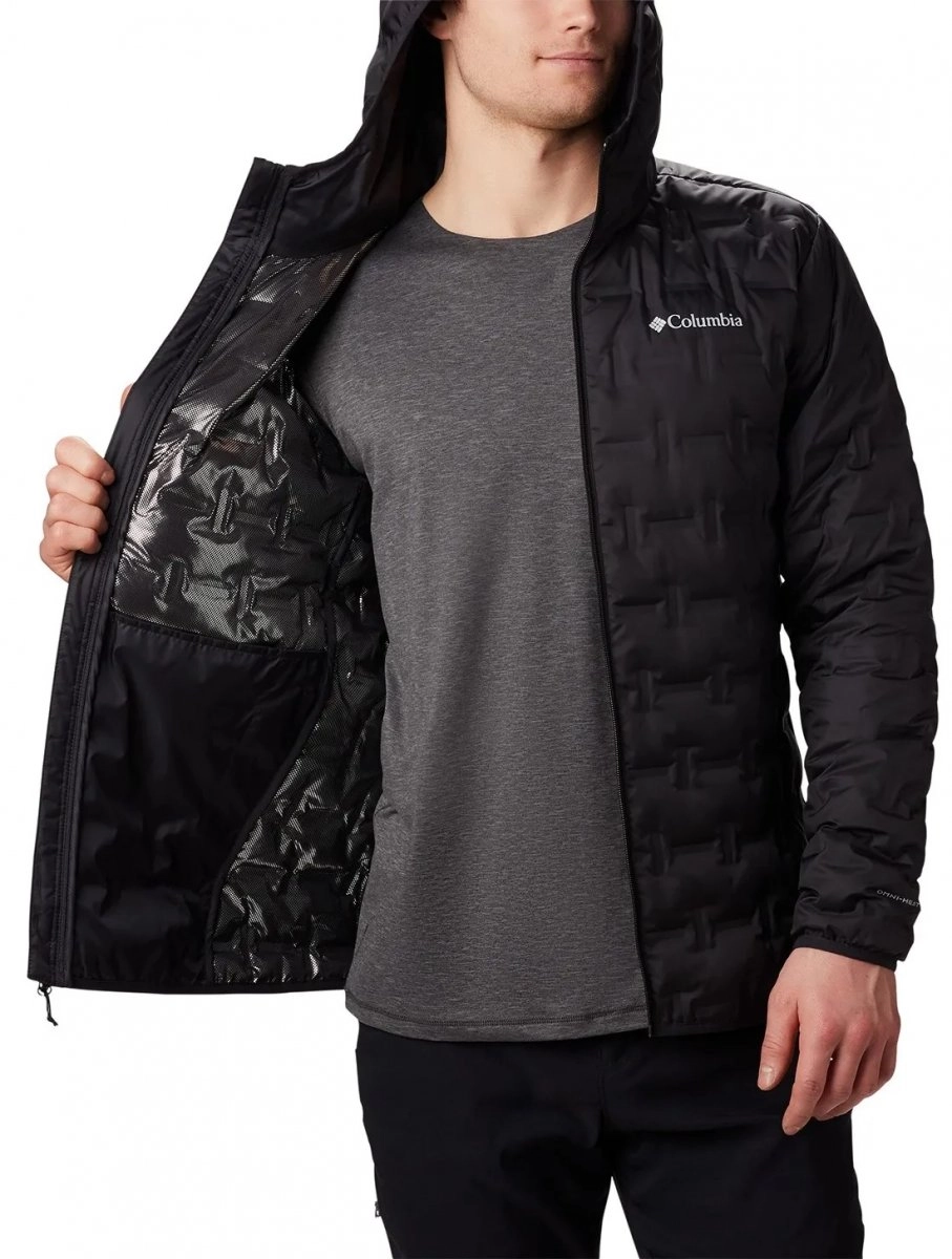 Jaqueta Columbia Delta Ridge II Down Hooded - masculino - preto