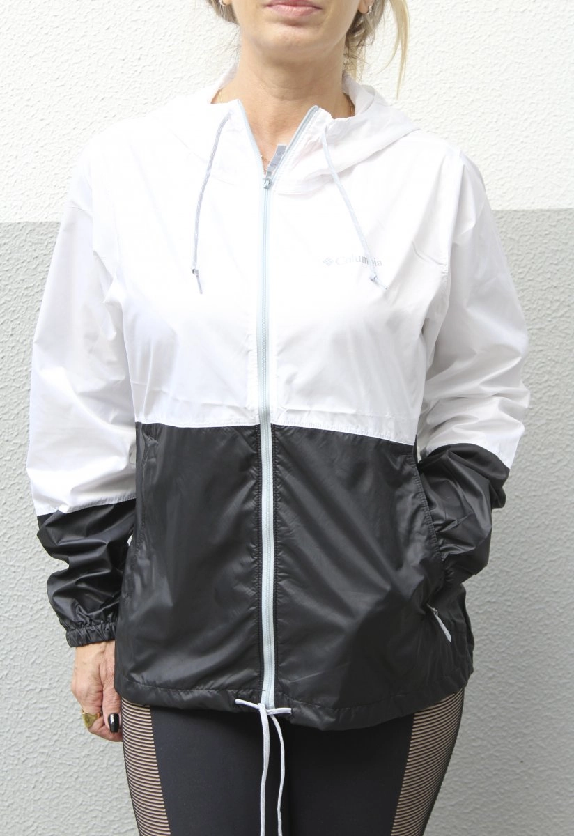 Jaqueta Columbia Flash Forward Windbreaker - feminino - preto e branco