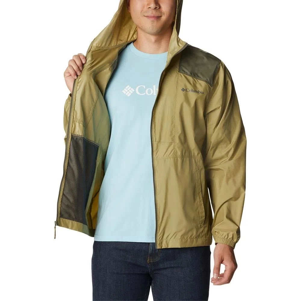Jaqueta Columbia Flashback Windbreaker - masculino - verde escuro