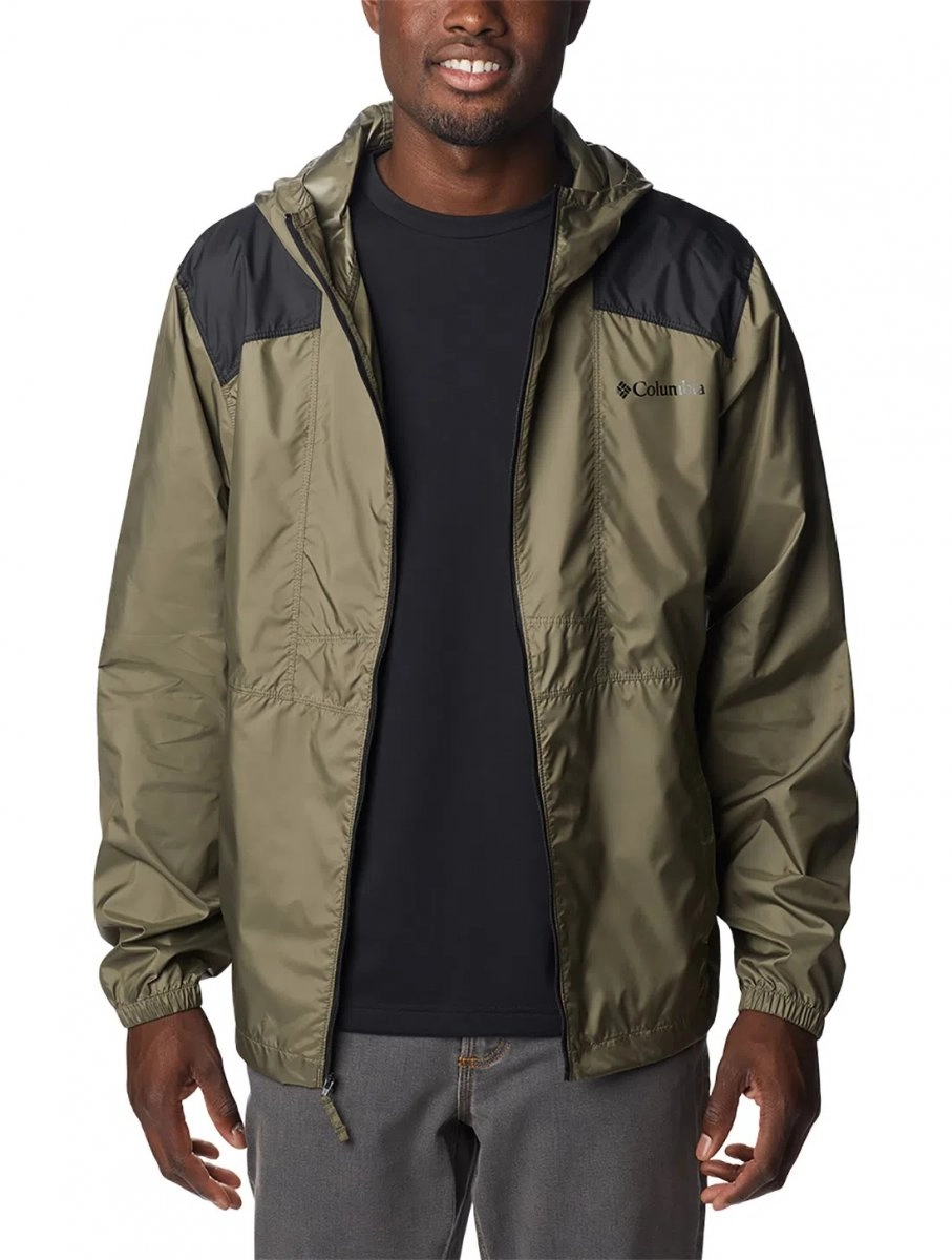 Jaqueta Columbia Flashback Windbreaker - masculino - verde escuro