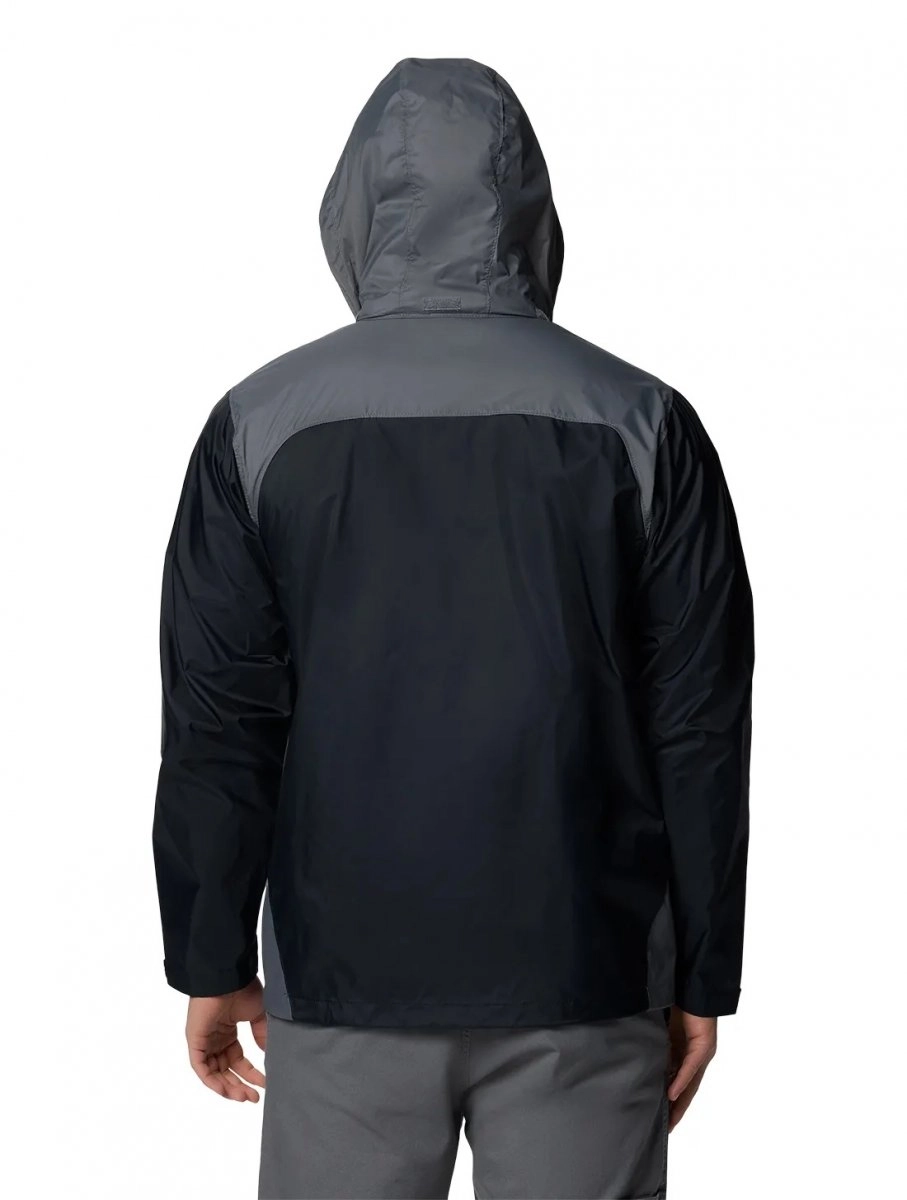 Jaqueta Columbia Glennaker Lake Ii Rain - masculino - cinza e preto