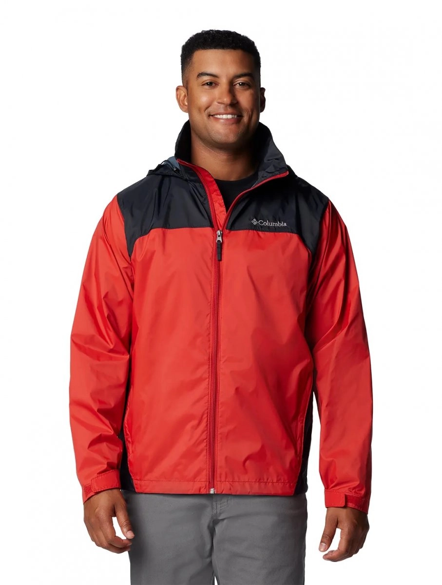 Jaqueta Columbia Glennaker Lake Ii Rain - masculino - vermelho e preto