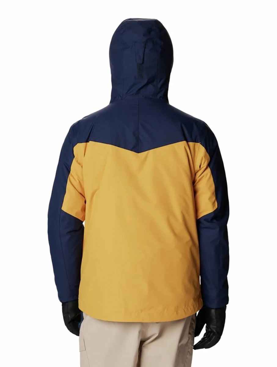 Jaqueta Columbia Whirlibird IV Interchange - masculino - amarelo e azul