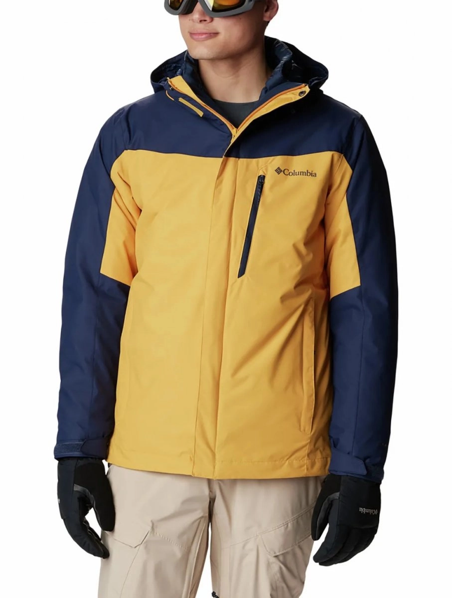 Jaqueta Columbia Whirlibird IV Interchange - masculino - amarelo e azul