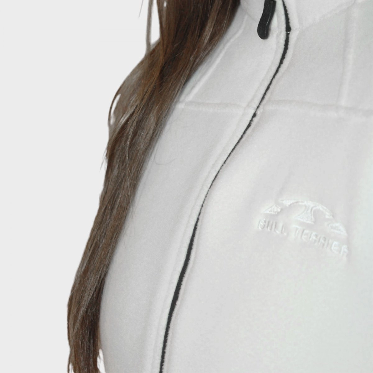 Jaqueta fleece Bull Terrier - feminino - branco