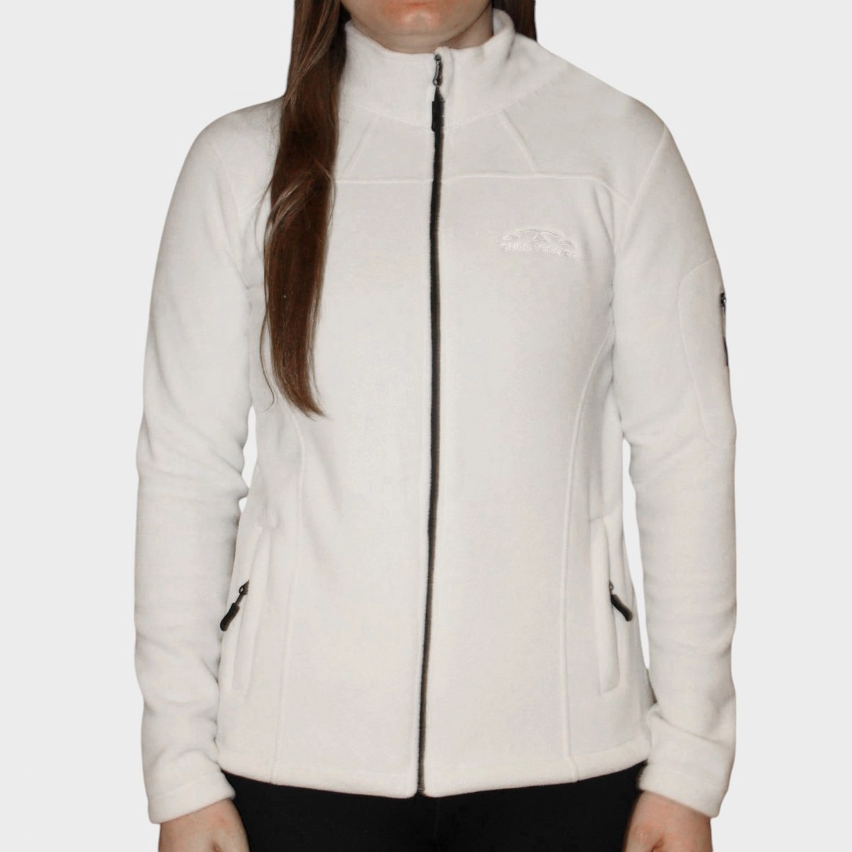 Jaqueta fleece Bull Terrier - feminino - branco