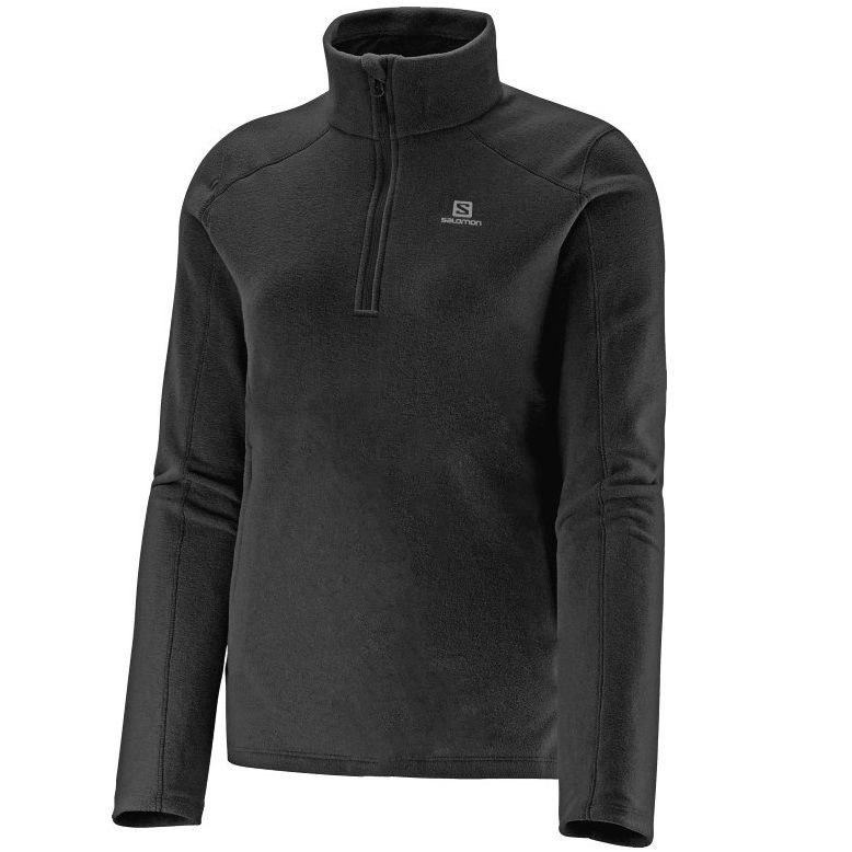 Jaqueta Fleece Salomon Zip Ii - feminino - preto