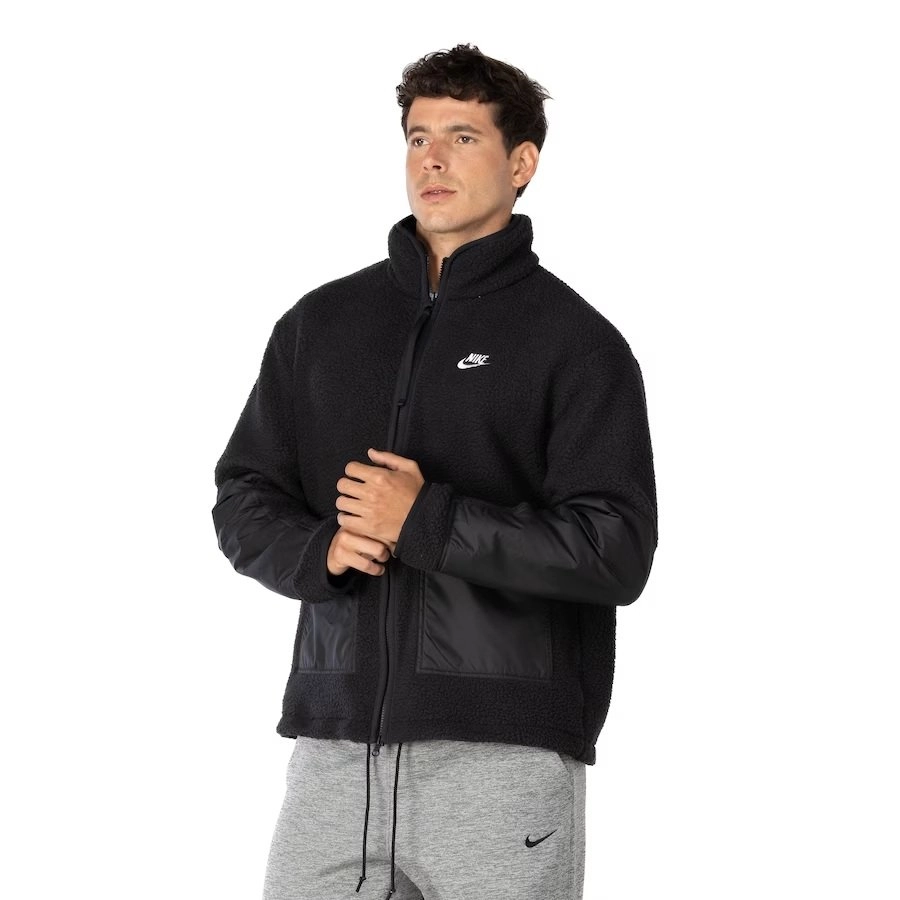 Jaqueta Nike Sportswear Sherpa - masculino - preto