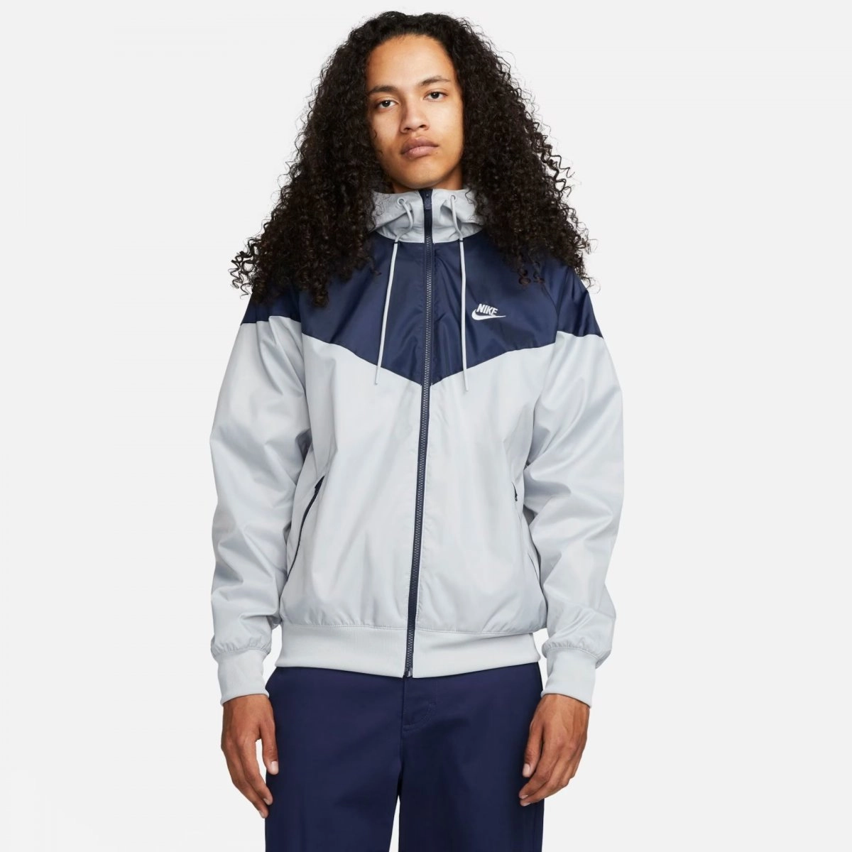 Jaqueta Nike Sportswear Windrunner - masculino - azul marinho e cinza