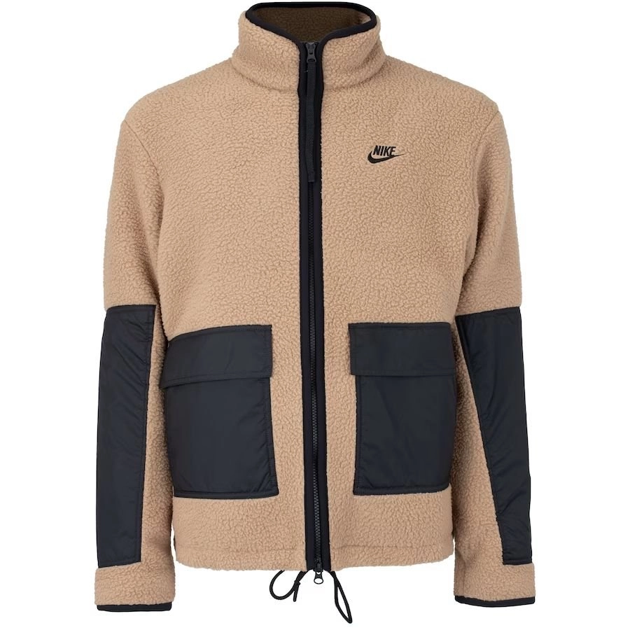 Jaqueta Nike Sportwear Sherpa - masculino - marrom e preto