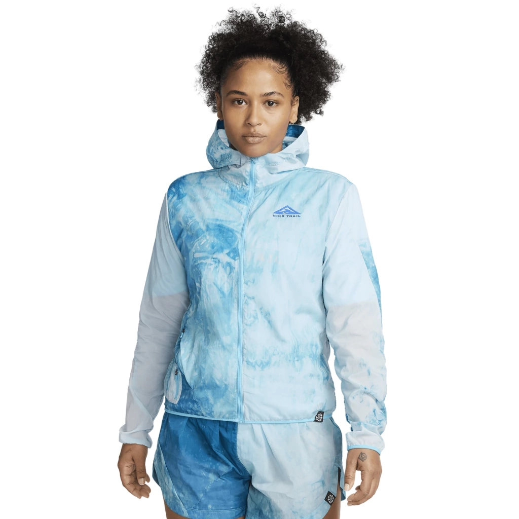 Jaqueta Nike Trail Repel - feminino - branco e azul claro