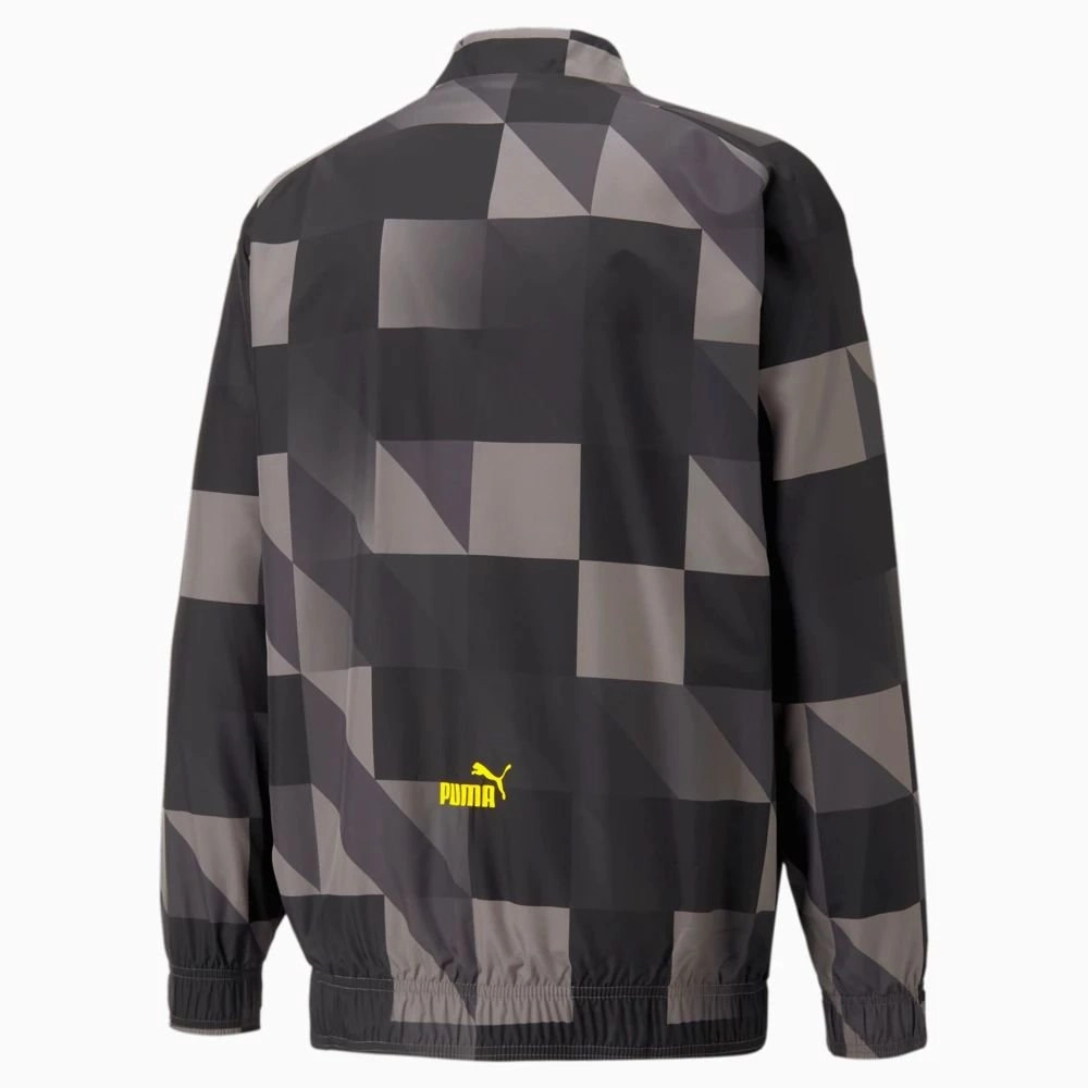 Jaqueta Puma Pre Jogo Manchester City - masculino - preto e cinza
