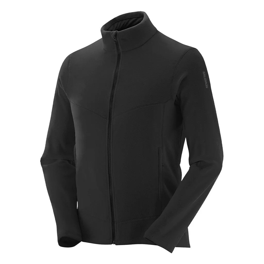 Jaqueta Salomon Polar Lt Fz - masculino - preto