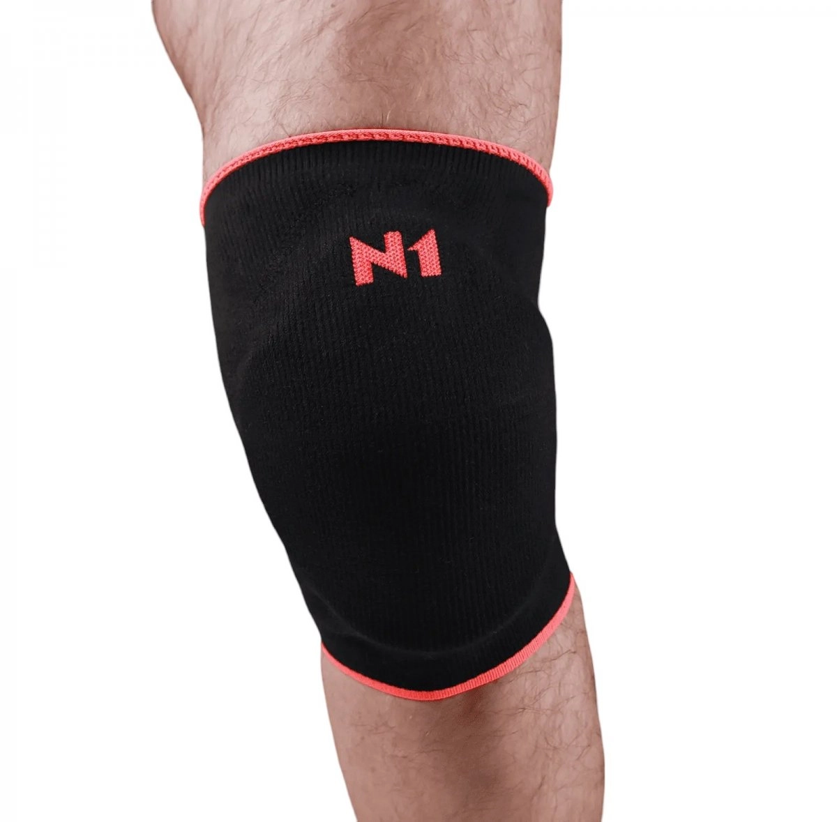 Joelheira N1 Sports Slide - unissex - preto e laranja