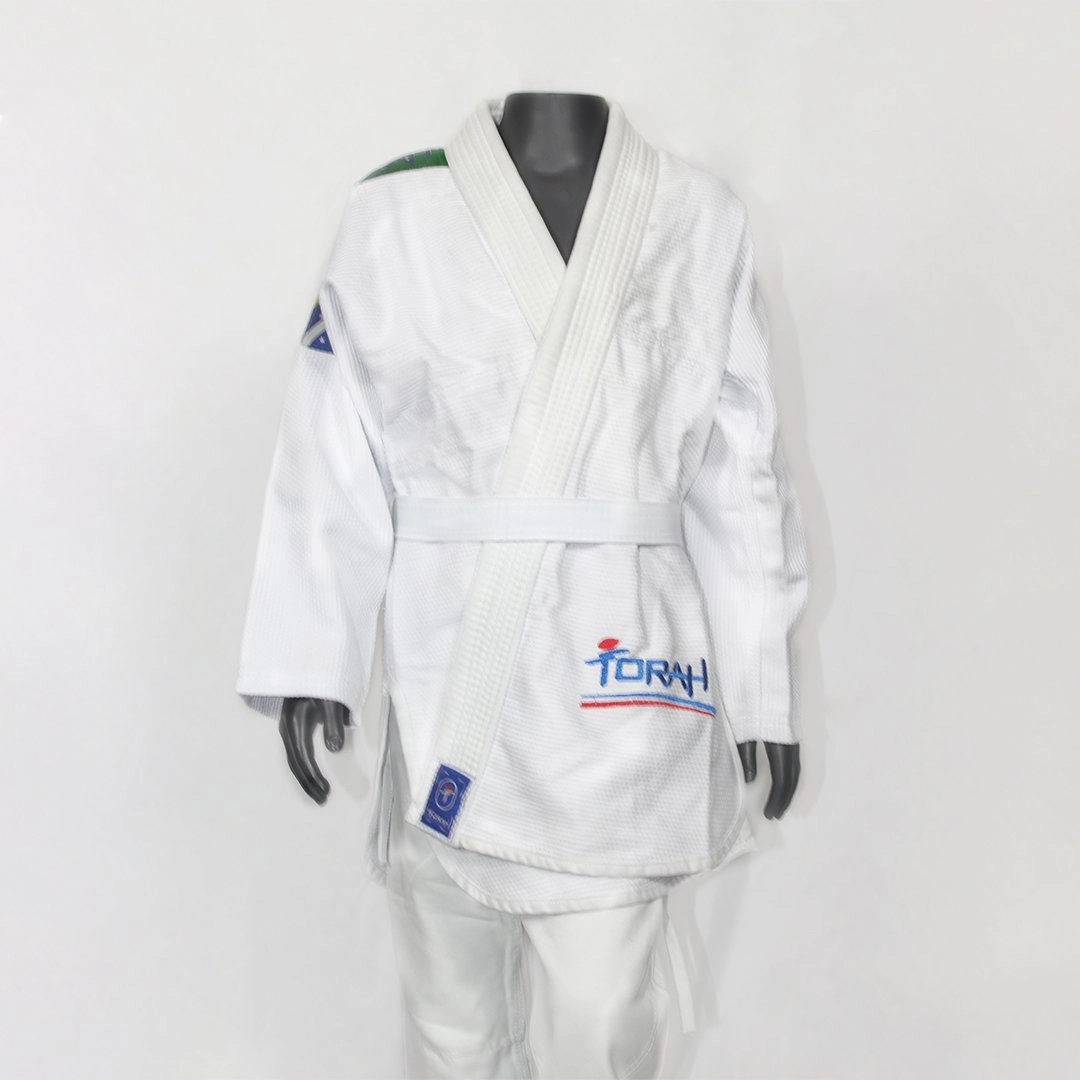 Kimono Jiu Jitsu Torah Trancado Plus - infantil - unissex - branco 