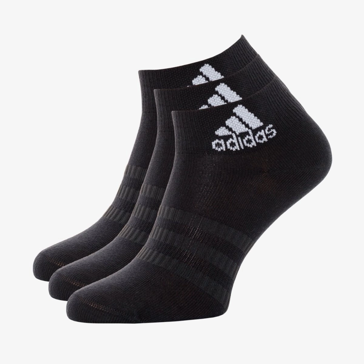 Kit Meia Adidas Light - masculino - preto e branco