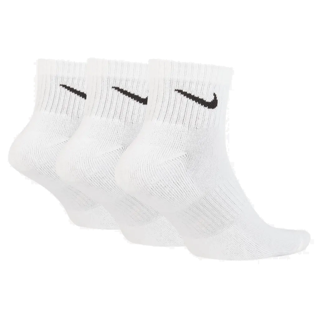 Kit Meia Nike Everyday - unissex - branco e preto