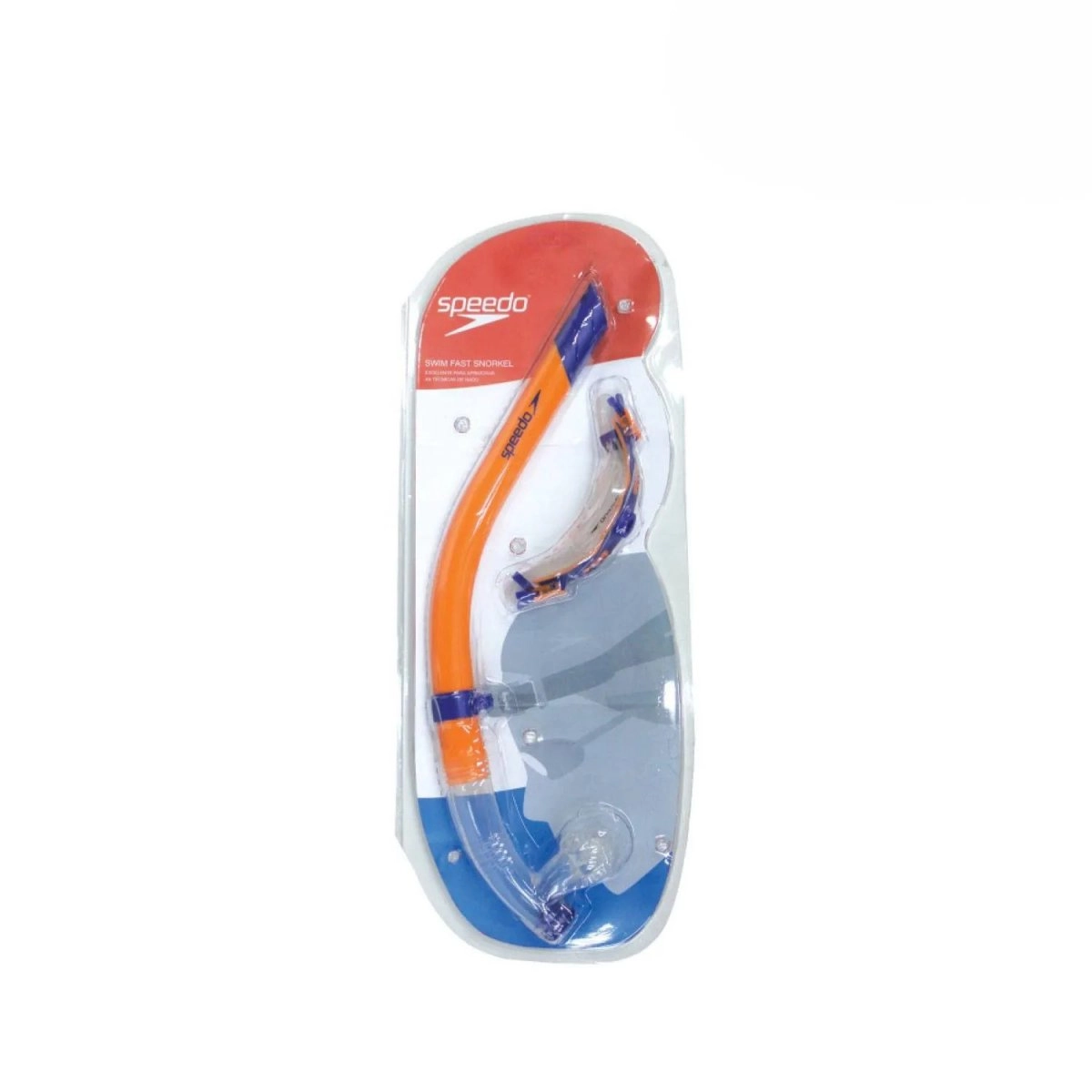 Kit Mergulho Speedo Fast Snorkel - unissex - laranja e azul